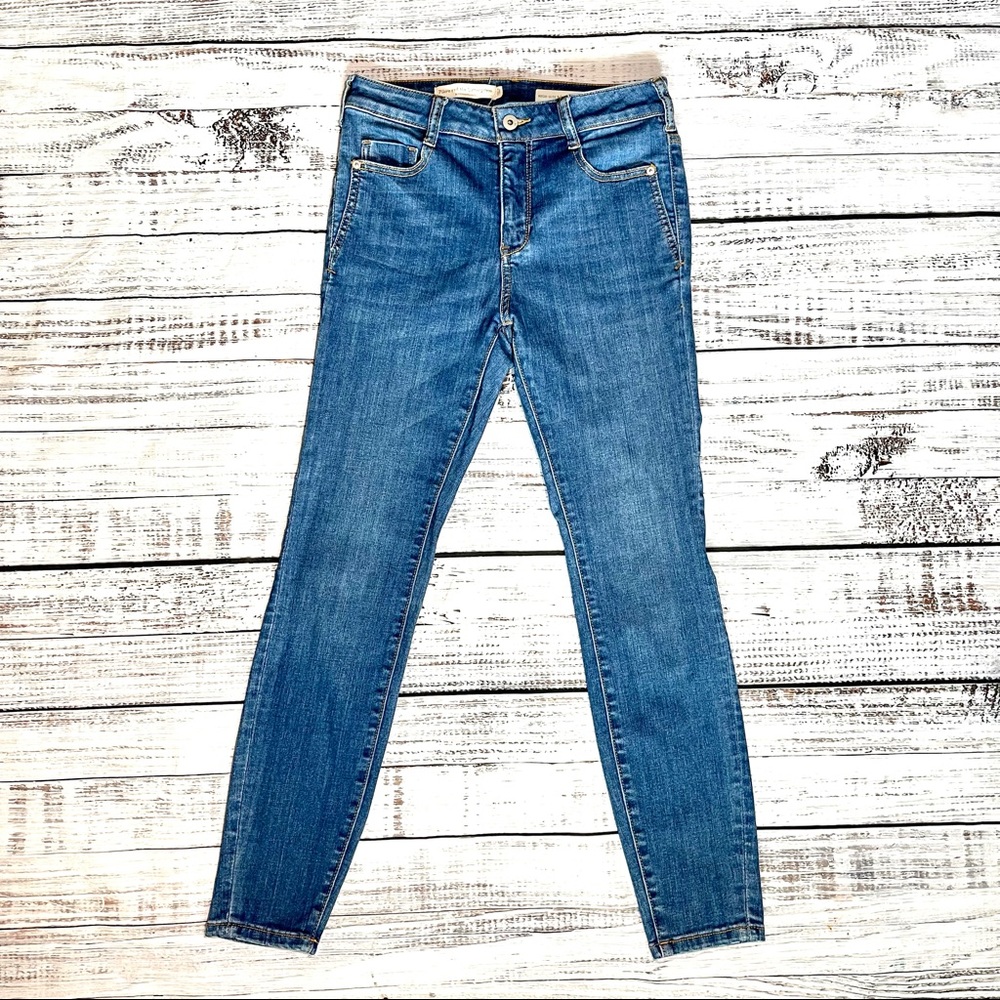 Anthropologie Pilcro High Rise Denim Legging Women Size 27